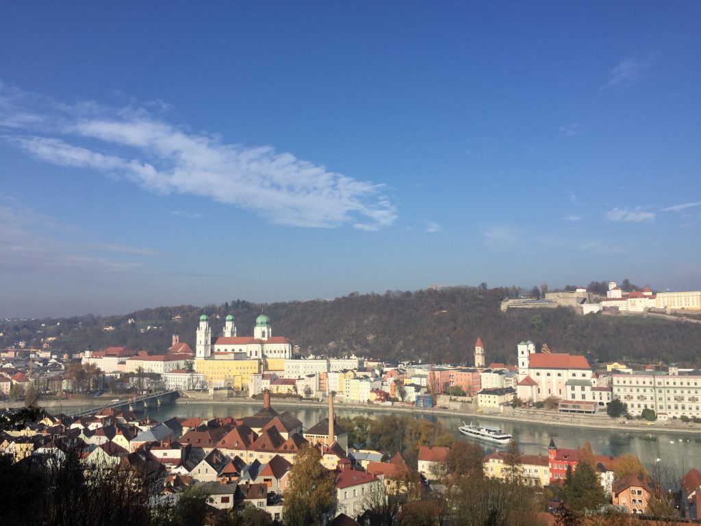 Passau-Ansicht von der Innstadt aus gesehen