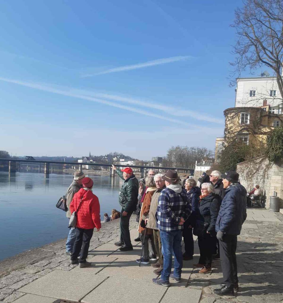 Stadtführer bei der Arbeit